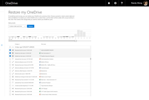 微軟OneDrive文件恢復功能再曝