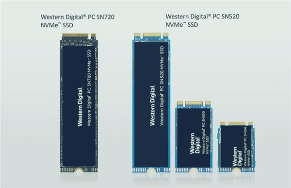 西數(shù)SN720/520 NVMe M.2固態(tài)盤發(fā)布