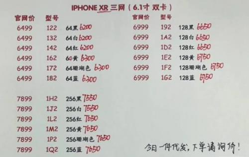 iPhone XR國行開售當天價格破發