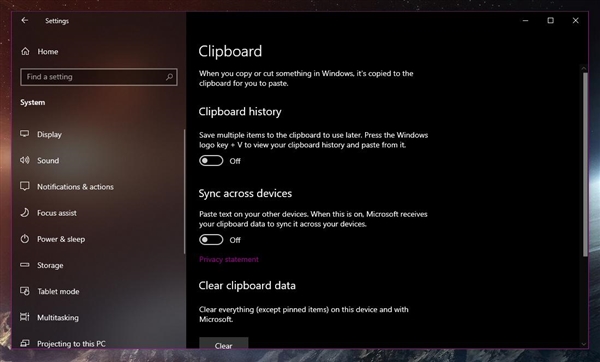 Windows 10云剪切板功能可與Android端同步