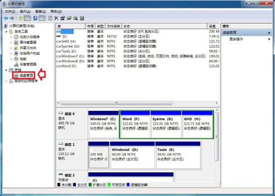 win7系統磁盤脫機問題解決方法